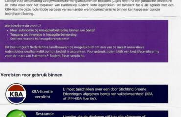 Harmonix Rodent Paste – inzetbaar met geldige KBA-licentie